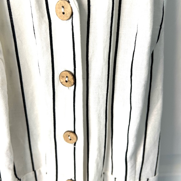 Stradivarius Women Wide Leg Halter Neck Jumpsuit Striped Size- Small - Picture 4 of 8